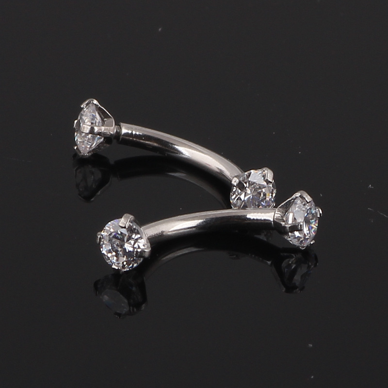 Labret stud lip piercing jewelry styling detail