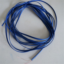 专业抽线厂家 2芯面条线外径1.2扁线 2C篮色4.0宽线8/0.08彩色线