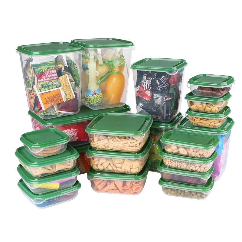 Plastic 17-piece fresh-keeping box set R...