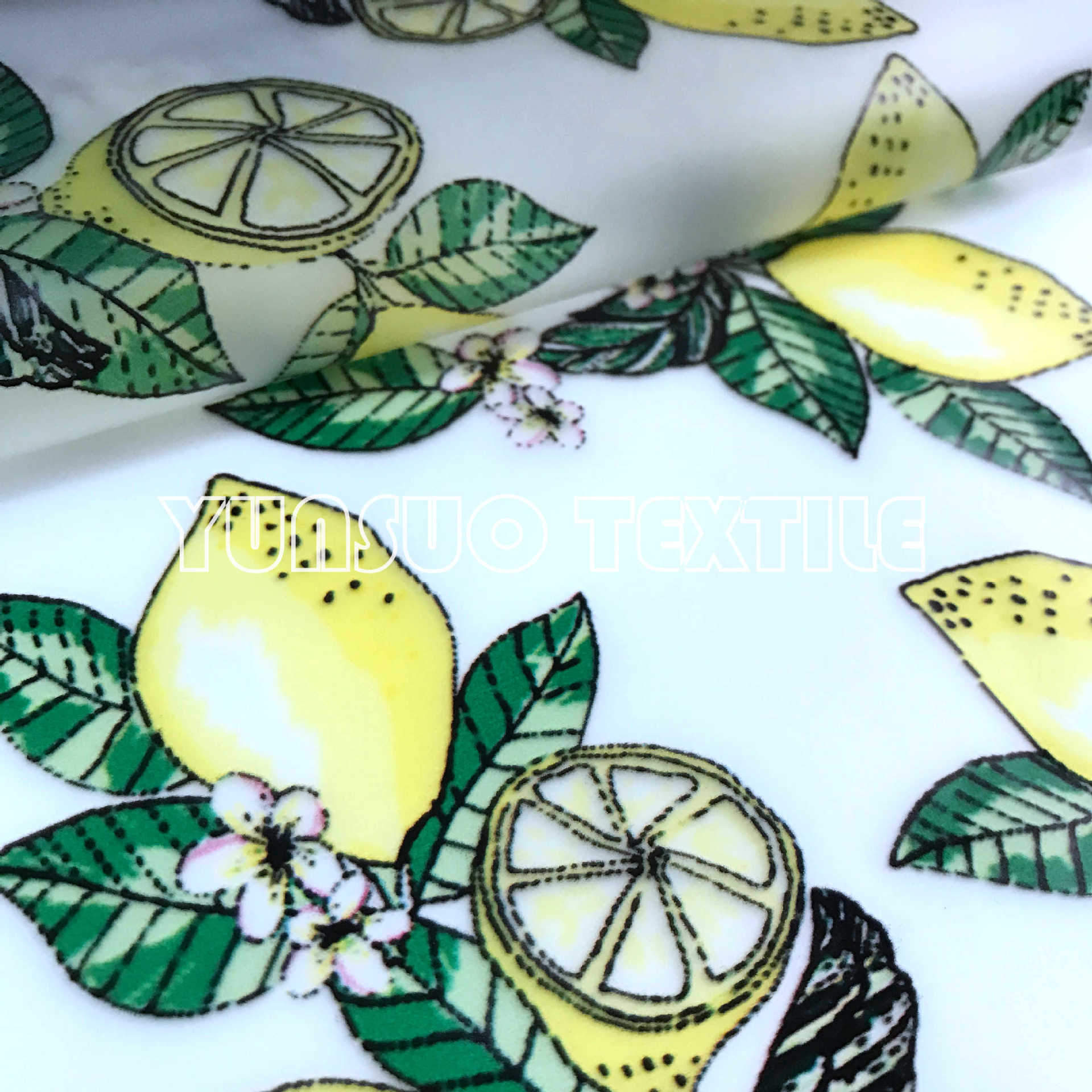 柠檬 透明PU聚氨酯 TPU膜数码印花 雨衣雨伞围兜罩衫防水防污面料