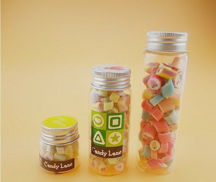 现货15ml 25ml 30ml 40ml透明玻璃螺丝口铝盖玻璃瓶 糖果瓶