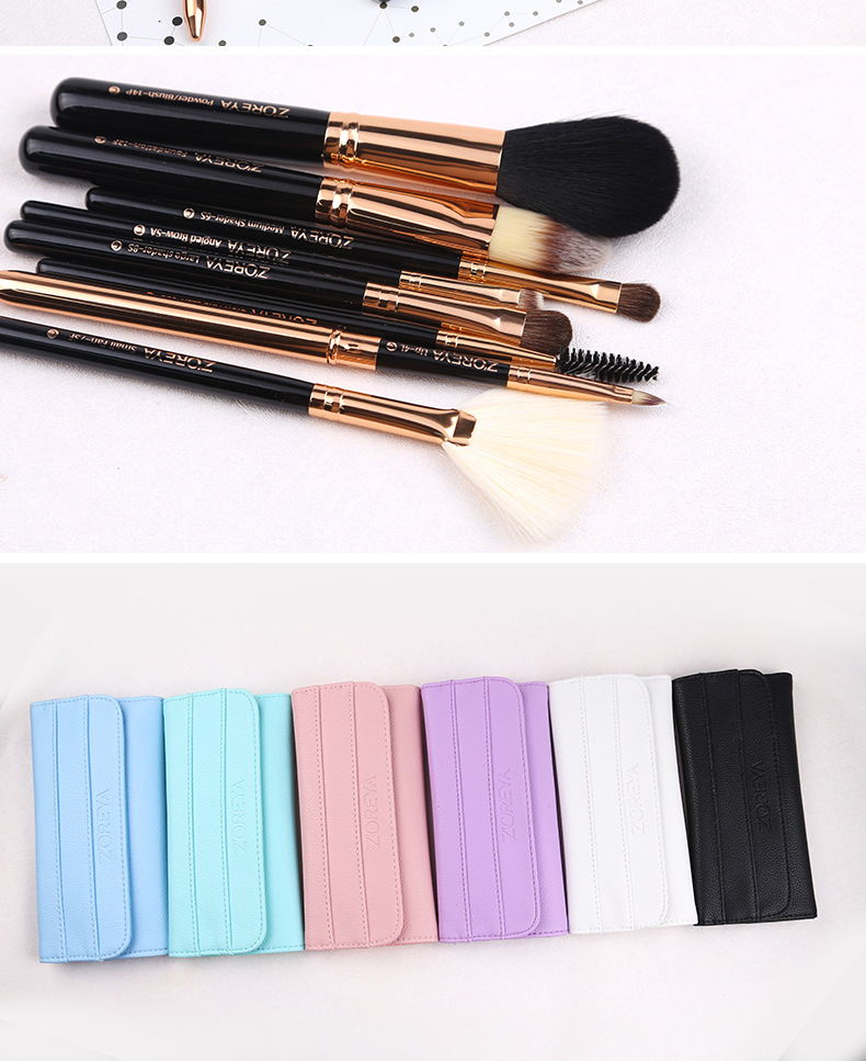 New Artificial Hair Quicksand Ice Cream Color Makeup 7 Sets Of Brushes display picture 2