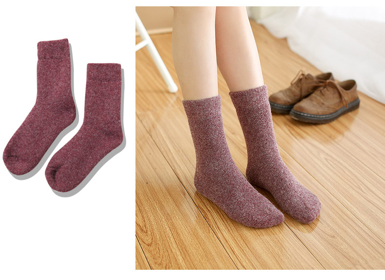 Unisex Casual Solid Color Wool Ankle Socks display picture 4