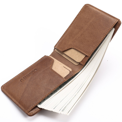 2024 New GUBINTU Creative Money Clip Card Holder RFID Magnetic Multi-Function Men's USD Money Clip Genuine Leather Wallet