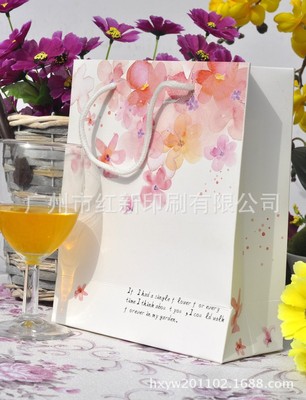 广州定做手提牛皮纸袋  专色彩色礼品包装纸袋 环保食品纸袋 定做