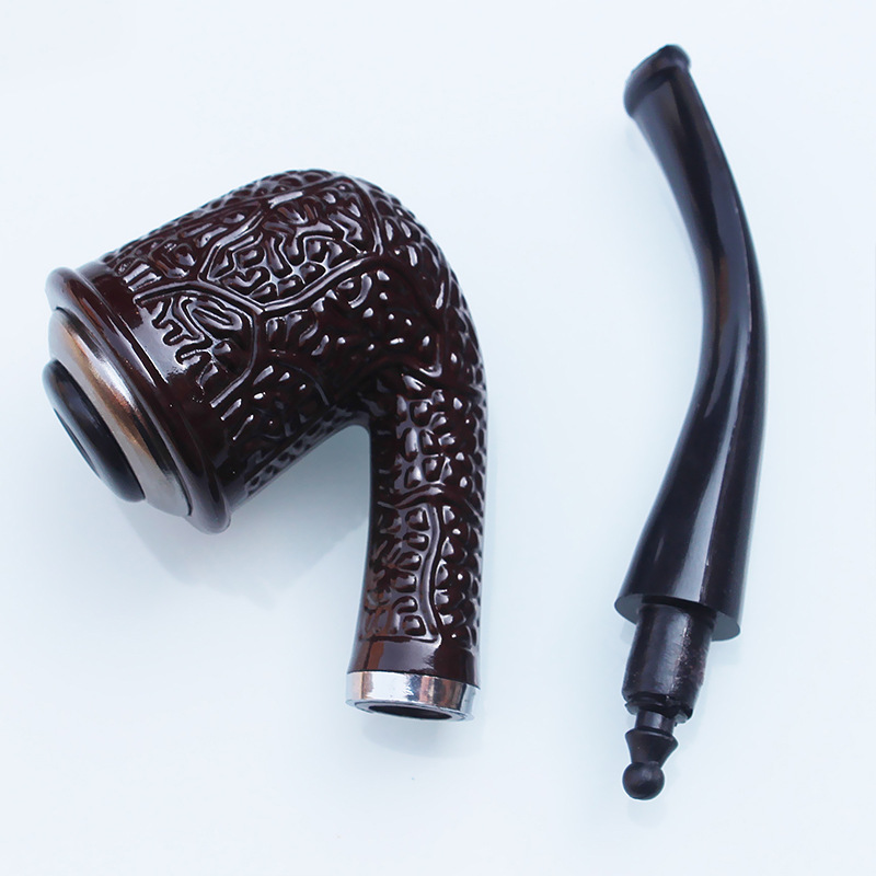 ZF902 cigarette filament wire double -use pipe, mochi bump, iron pot resin cigarette fight 10 yuan store filtering bucket 5