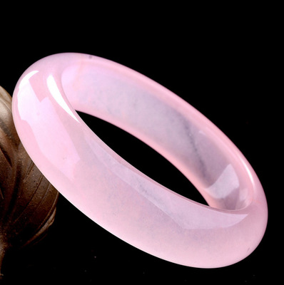 厂家批发冰种紫罗兰玉手镯粉色芙蓉玉石手镯石英岩玉器玉镯子女|ms