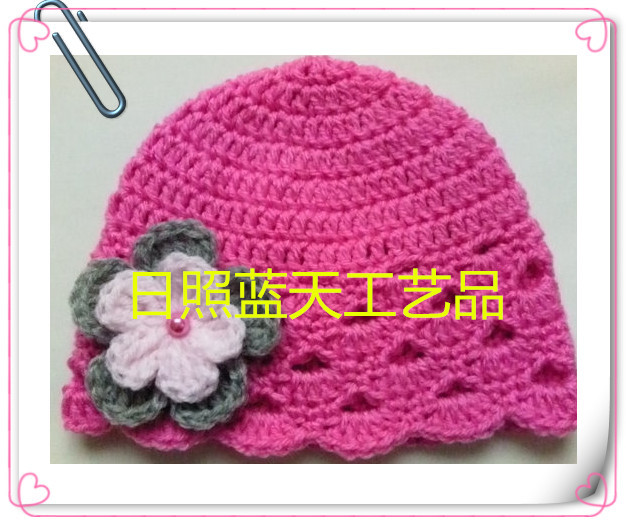 钩织毛线帽子、手工钩针毛线帽子、钩织毛线帽子