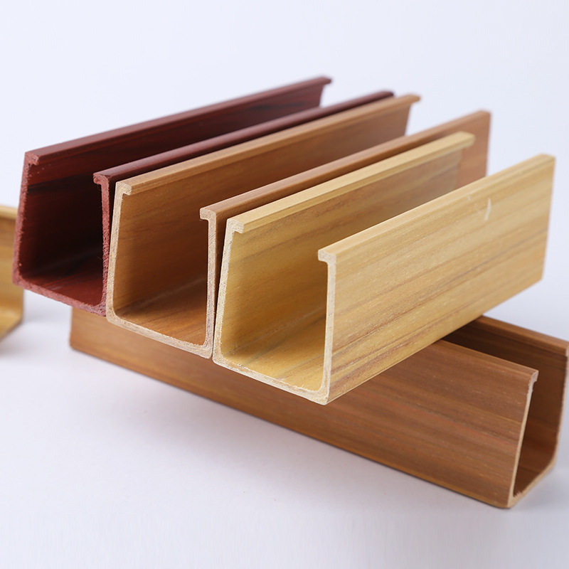 goods in stock supply Fireproof Moisture-proof plate 40x45mm Ecological wood ceiling Market Renovation Material Science WPC Integrate suspended ceiling