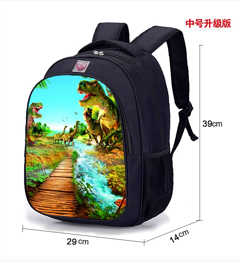 School bag for elementary school students, backpack, cartoon dinosaur, direct factory sales