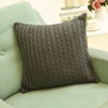 Double face office wool twist knitting car pillow cover