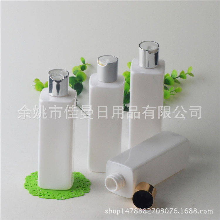 250ml毫升方形塑料PET瓶配电化铝旋盖千秋盖瓶化妆品分装空瓶