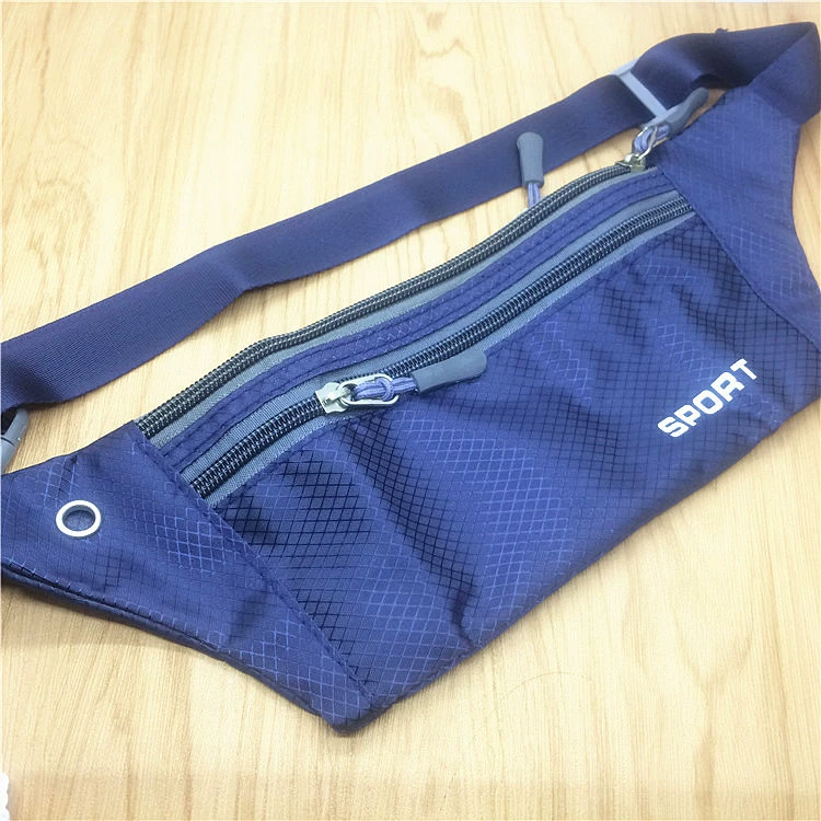 Blue sports belt bag, wallet...