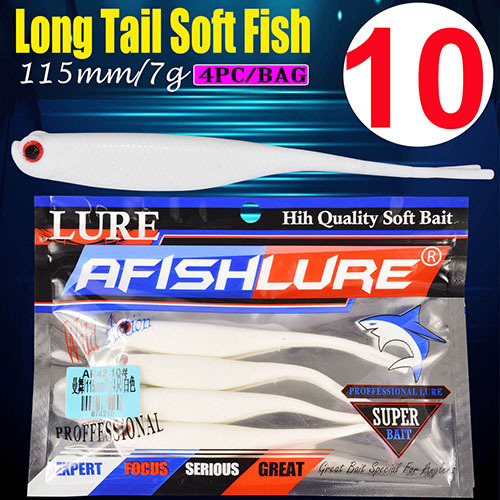 Floating Flukes Lures 115mm 7g Soft Jerkbaits Fresh Water Bass Swimbait Tackle Gear