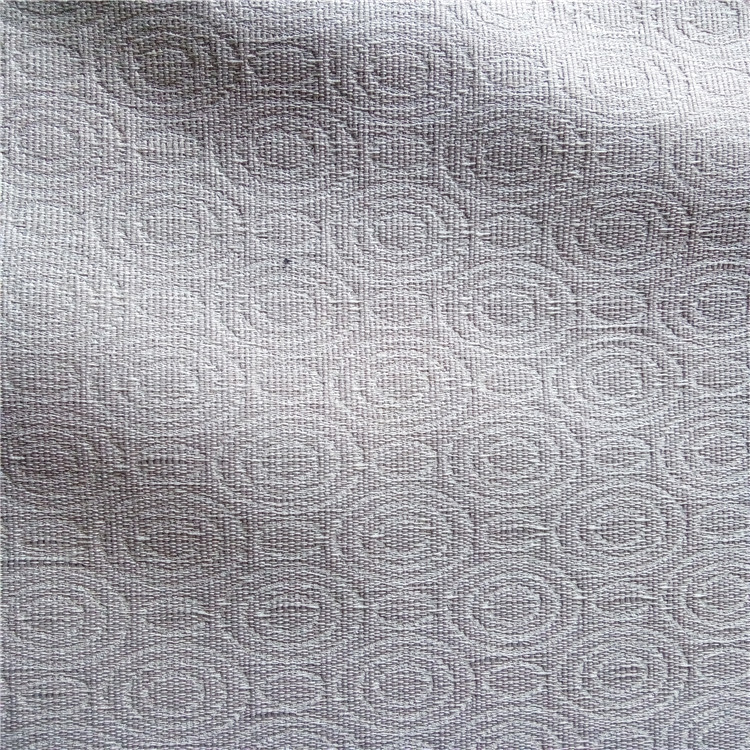 双圆图案梭织色织提花面料适用于装饰与服饰沙发布鞋子布