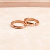 Factory sells rose gold women's version of new plus drilling single drilling single roses rose gold ring women's models