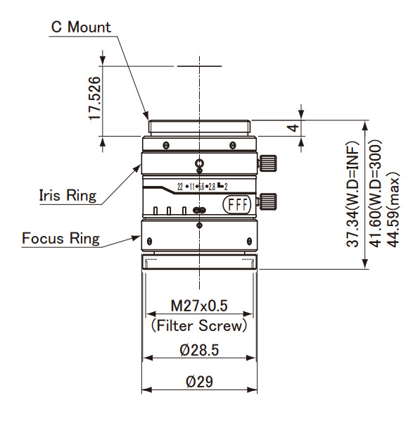 Moritex茉丽特 ML-M MP5系列 ML-M3520MP5工业镜头
