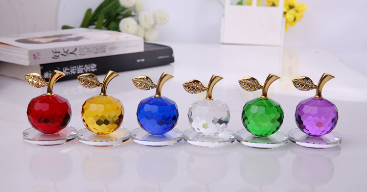 Simple Style Apple Crystal Casual Daily Ornaments display picture 1