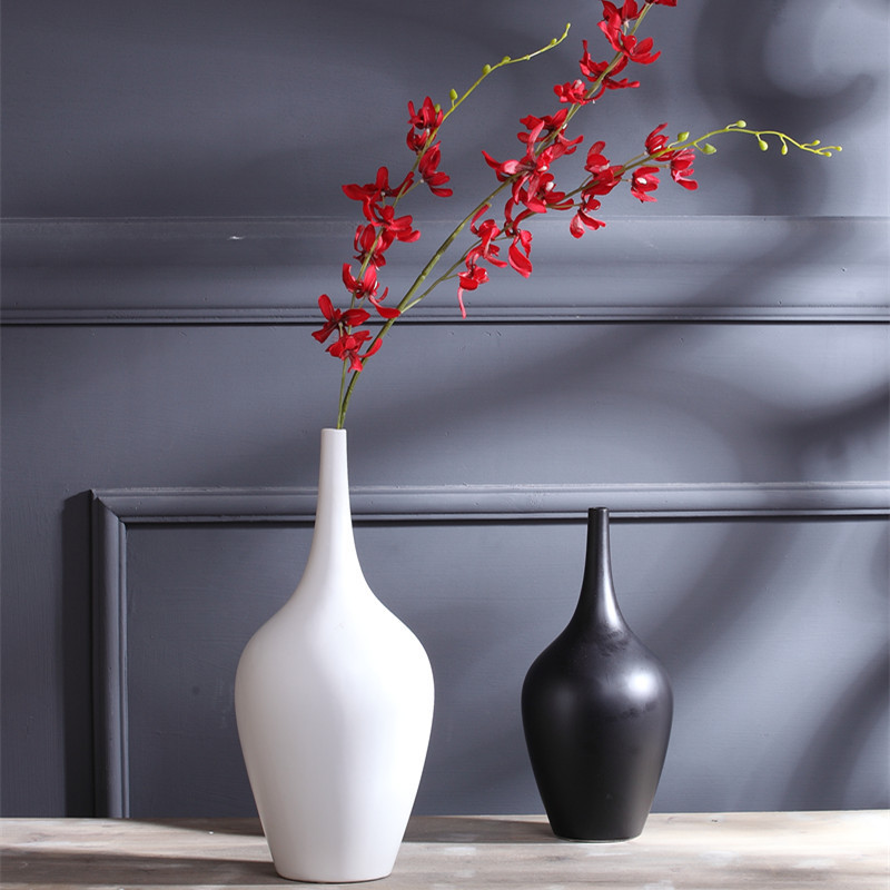 Decoraciones de cerámica para la sala de estar decoraciones de vinos decoración creativa en blanco y negro decoración de gabinete de televisión decoración moderna decoración simple al por mayor