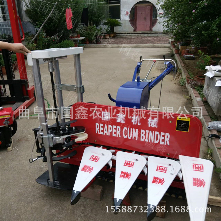 阆中稻麦打捆收割一体机 小麦水稻割捆一体机