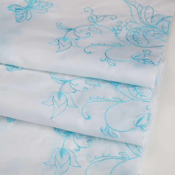 闪光亮丝 女装上衣连衣裙面料  欧根纱绣花面料顺滑颜色现货