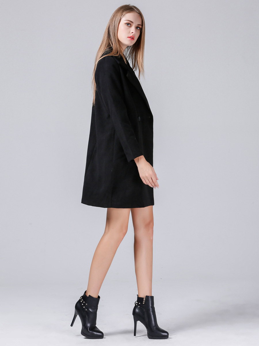 fashion mid-length thick woolen coat   NSJR33417