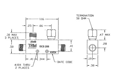 trmmicrowave宽带定向耦合器DCS206