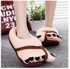 Winter cute sneakers suitable for men and women for toes, cartoon slippers platform