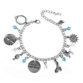 Yuri on Ice 溜冰鞋水晶雪花手链时尚复古手环手镯动漫饰品批发