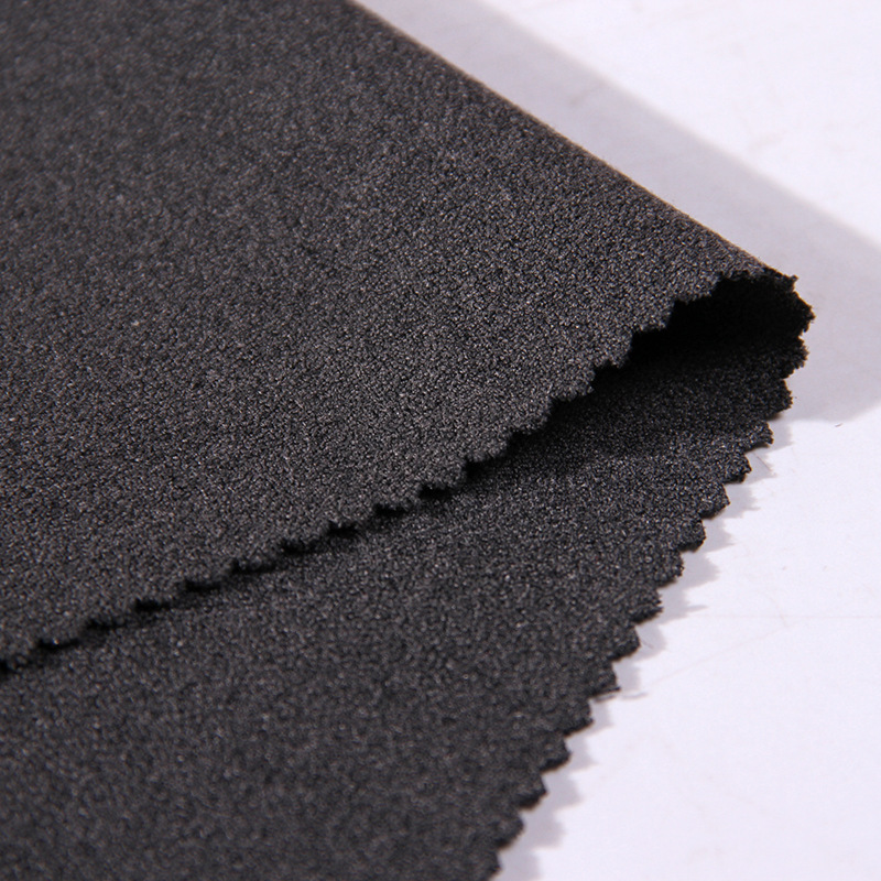 【鹏越】40S/2TR乱麻四面弹  时尚女装服装面料 涤粘混纺乱纹布料