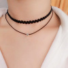 Choker, necklace, accessory, jewelry, silver 925 sample, Korean style, wholesale