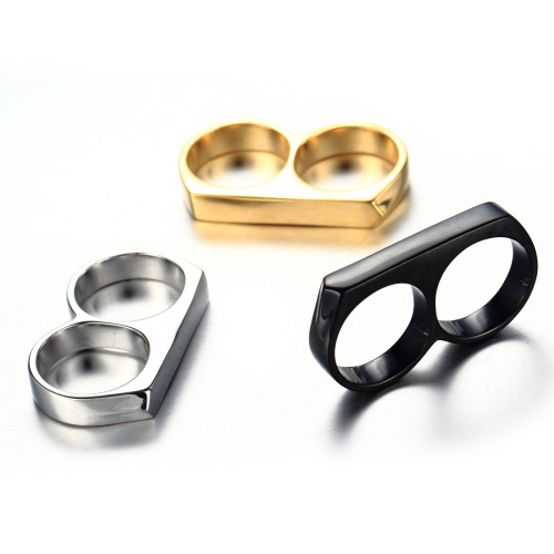 Hip-hop Punk Geometric Titanium Steel Polishing Plating Men's Rings display picture 8