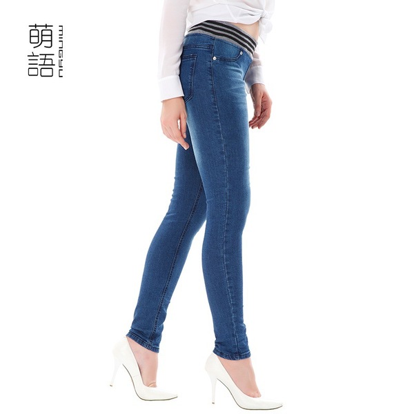Hot ladies pants skinny jeans size female trousers waistband on behalf of a wholesale