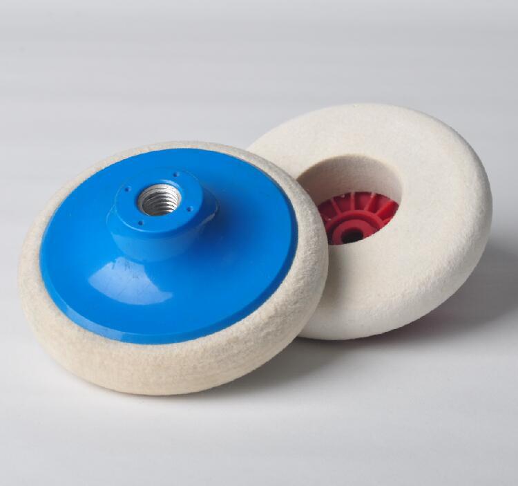 7寸毛毡轮 5/8-11螺纹