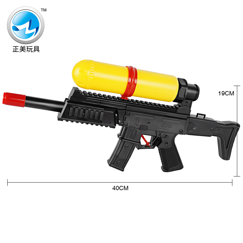 Pistola de agua de juguete para niños bomba de aire pistola de agua pistola de presión de aire AK47 negro simulación pistola de agua Zhengmei 7053 ventas directas de la fábrica