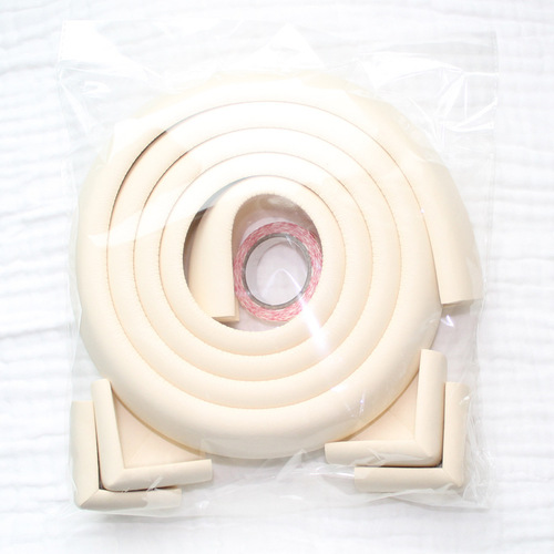 Thickened 2-meter anti-collision strip plus four anti-collision corners baby table side protective strip protective corner set combination