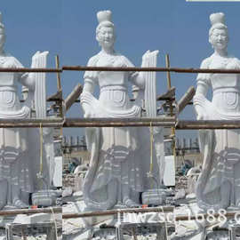 大型石刻嫦娥奔月雕塑生产厂家 石制嫦娥雕像图片 石造嫦娥像价格