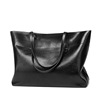 Polyurethane leather capacious purse, one-shoulder bag, 2023 collection