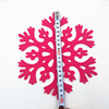 Christmas three dimensional layout, fleece decorations, with snowflakes, handmade, 20 cm