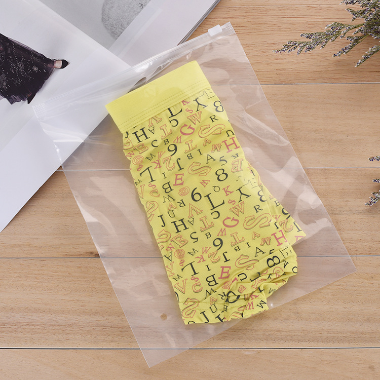 现货20*25服装拉链袋pe自封袋内衣T恤卫衣背心透明塑料袋包装袋