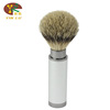 Handheld hair shaving brush for traveling, cosmetic metal makeup primer