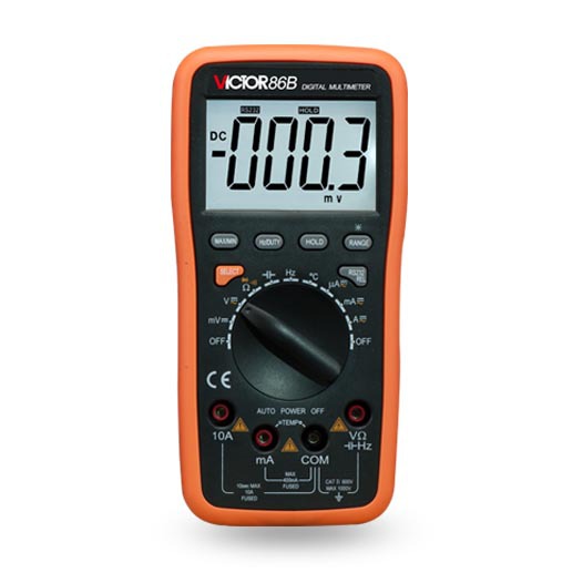 胜利 数字万用表VC86B高精度自动量程万能表带USB接口电表