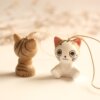 Land Source Ceramic Pendant Clear Cat Ceramics Creative Small Si Cat Pendant Small Qi Pendant