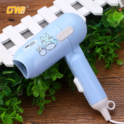 卡通迷妳吹風機折疊家用小功率電吹風旅遊酒店宿舍挂鈎電吹風批發