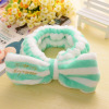 Fresh Japanese headband with bow for face washing, scarf