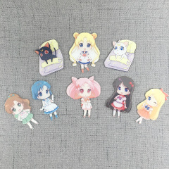 Anime merchandise, Sailor Moon fridge magnet, cat magnet, popular at anime conventions, creative cartoon ACG