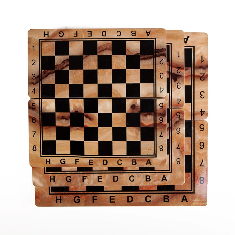 Marble folding wooden chess, 30×30cm, custom-made