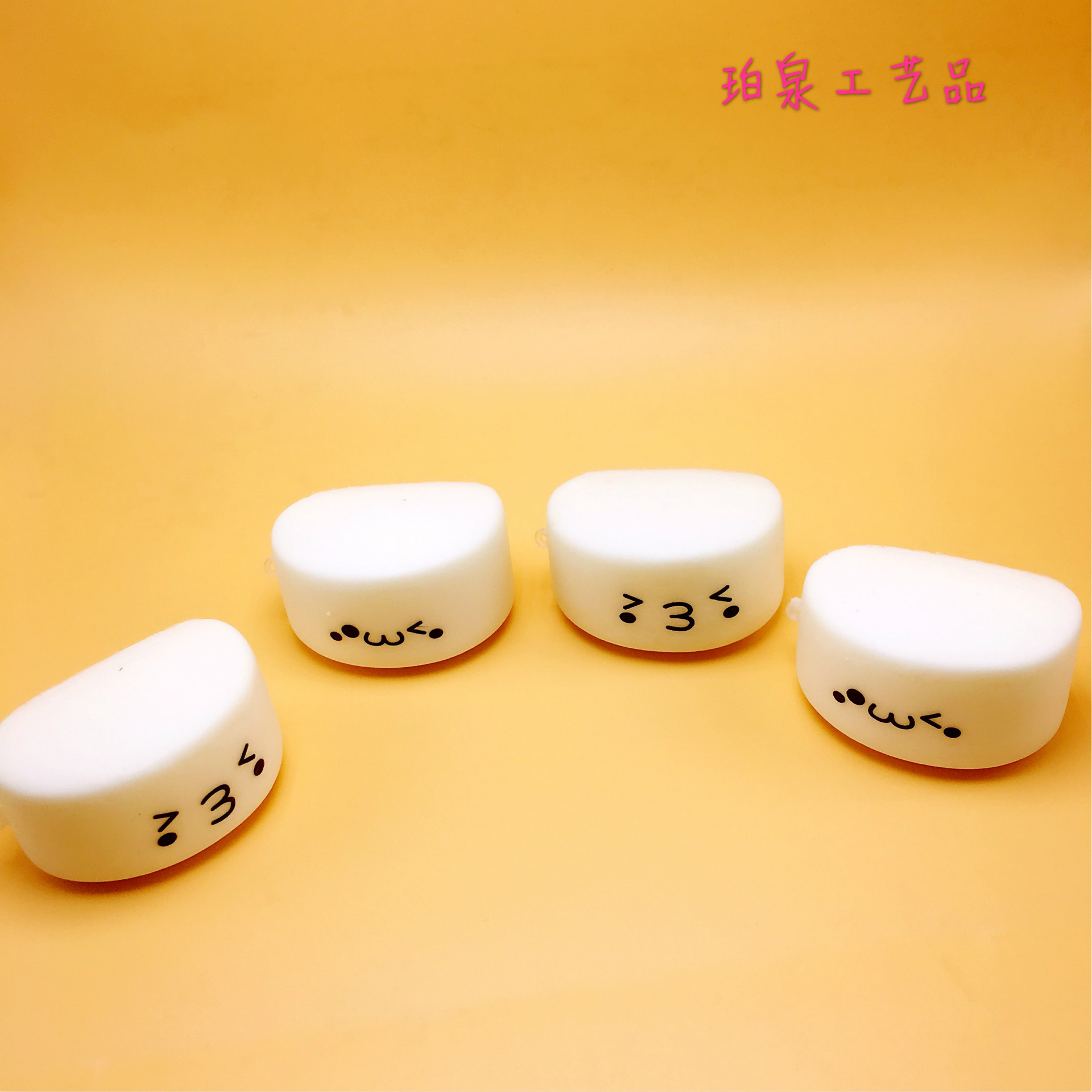 新品squishy慢回弹玩具刀切表情馒头 包子花卷摄影道具 发泄解压