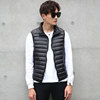 2020 Autumn and winter new pattern leisure time Light and thin Down Jackets vest Vest Korean Edition Stand collar Men's Sleeveless coat