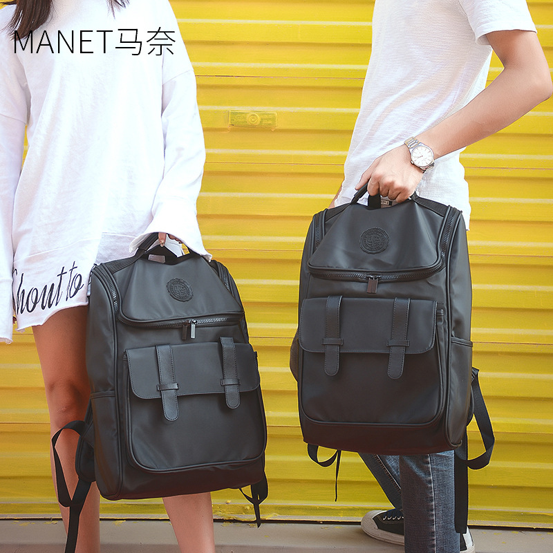 Chaopai Backpack Fashion trends personality high school student schoolbag 2019 Korean models Versatile Lovers Backpack